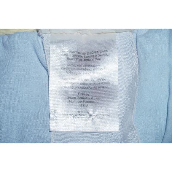 Vintage Sears Winnie the Pooh Baby Quilt Blanket – Disney Embroidered Patchwork - Picture 11 of 16